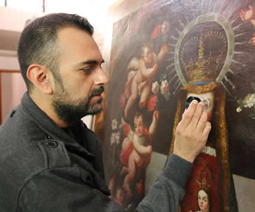 Exhibirán en el Museo de la Universidad de Guanajuato la “Bellísima María Patrona de Vizcaya”, del pintor indígena Mateo Gómez 